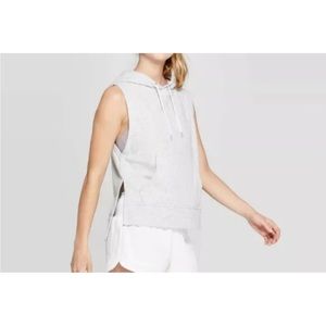 C9 Champion Women's Authentic Fleece Sleeveless Heather Gray Pullover Size Lg